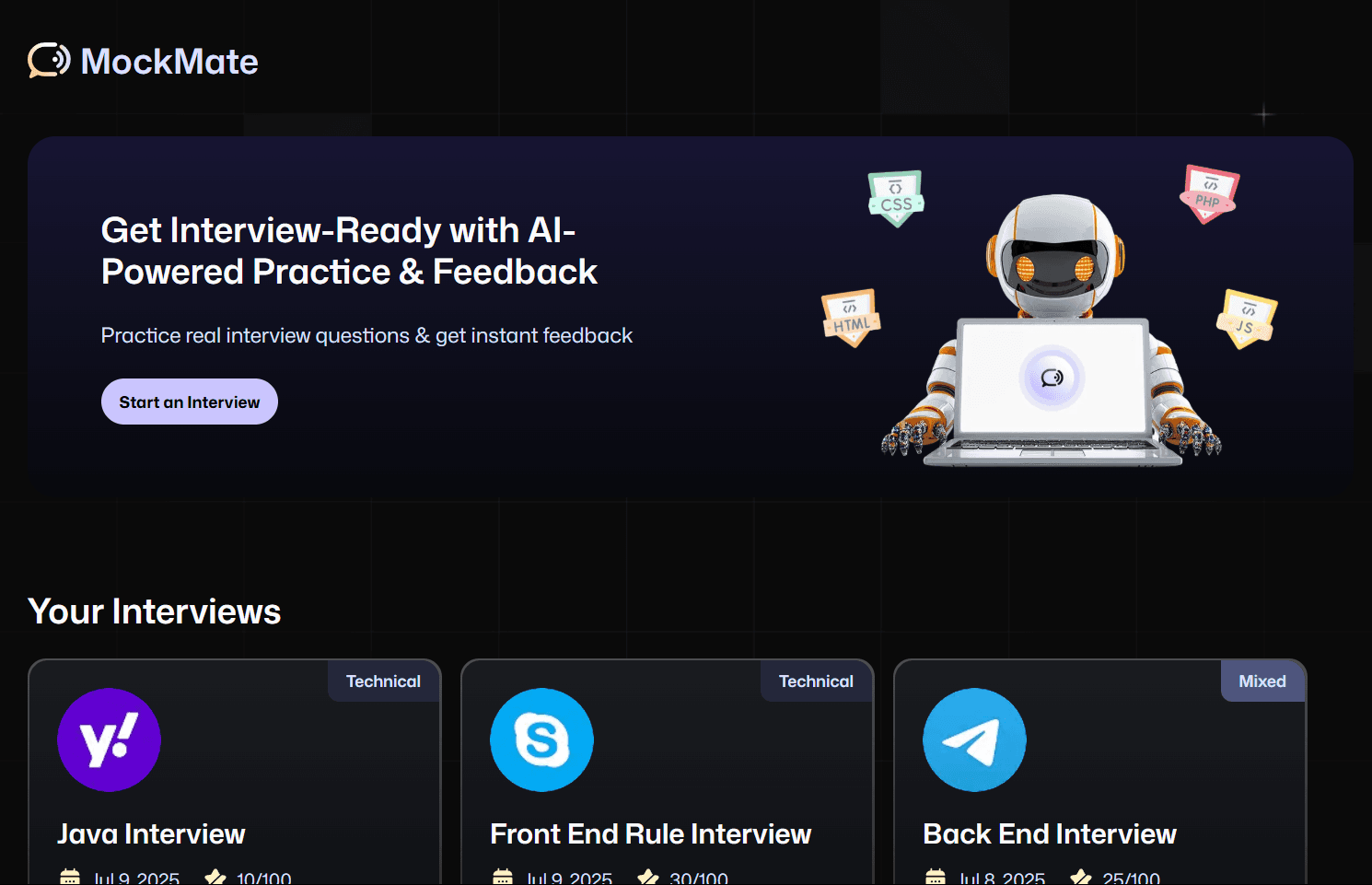 MockMate - Interviews In Your Pocket